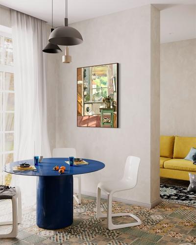 لوحة كانفاس لمطبخ أنيق بتصميم عصري يضيف لمسة دافئة...