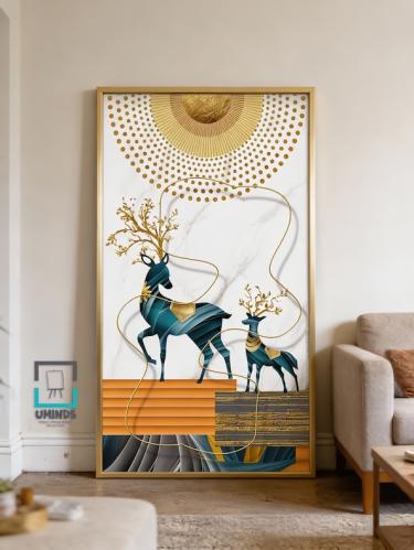 •لوحة كانفاس تعليق عبايات بتصميم عصري وتفاؤل