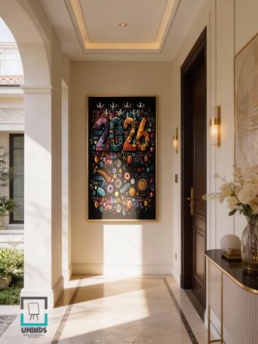 لوحة كانفاس لتعليق العباية – 2026