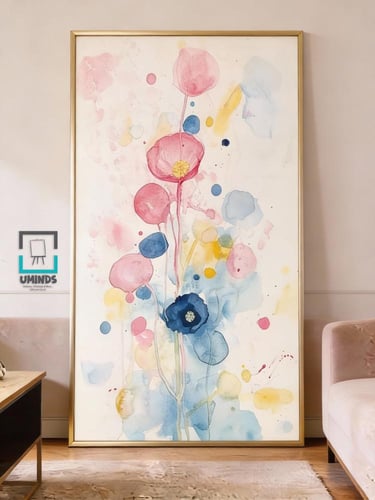 لوحة كانفاس لتعليق العباية – قماش قطني مع إطار تصم...