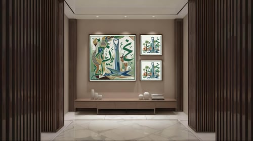 مجموعة فنية رقمية مستوحاة من البيئة السعودية 2