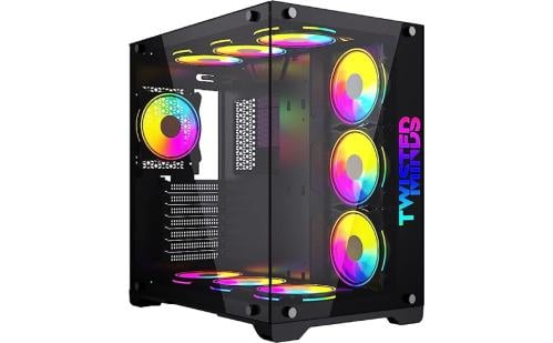 CASE Twisted Minds Bullet Mid tower Black صندوق كم...