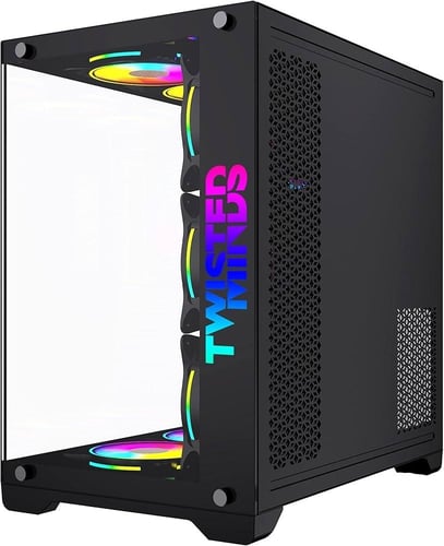 CASE Twisted Minds Bullet Mid tower Black صندوق كم...