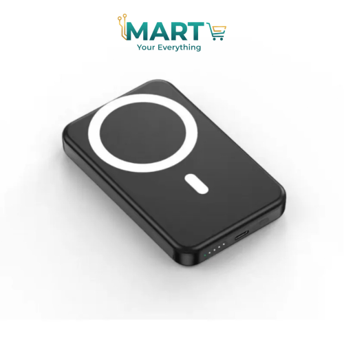 باور بانك 5000 لاسلكي مغناطيسي يدعم الشحن السريع