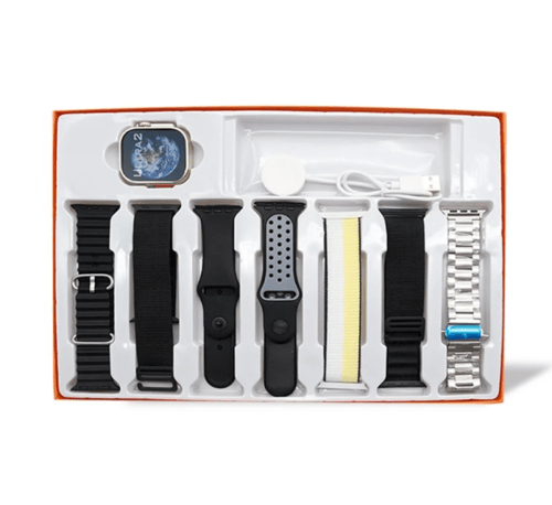 ساعة ULTRA مع 7 اساور ملونة