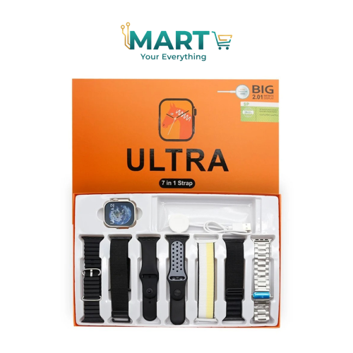 ساعة ULTRA مع 7 اساور ملونة