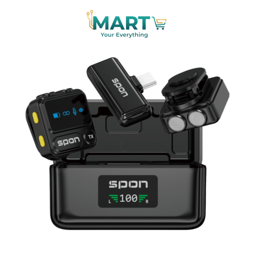 بوكس 2 ميكروفون لاسلكي من Mart مع ضمان 5 سنوات