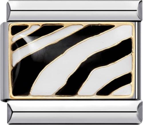 تشارمز فضي نقش اسود وابيض