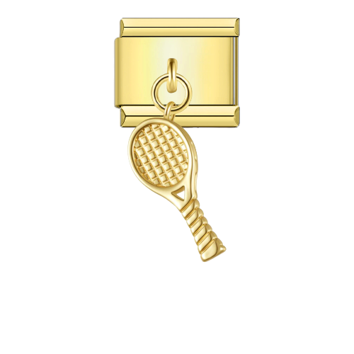 Charm Gold Hanging Padel Racket