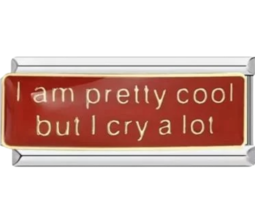 تشارمز فضي طويل (I am pretty cool but I cry a lot)