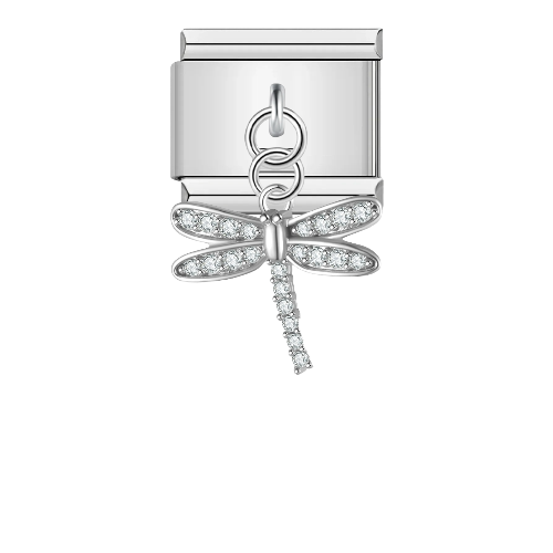 تشارم معلق فضي يعسوب