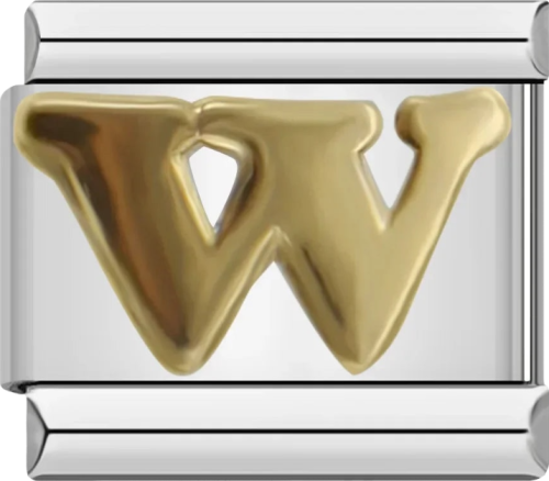 تشارمز فضي حرف W