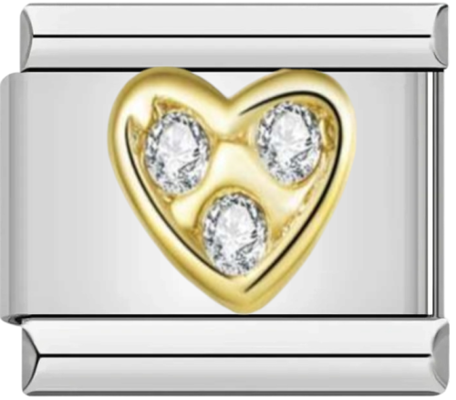 Silver charm, gold heart