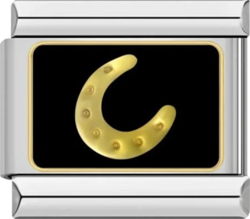 تشارمز فضي حدوة الحصان ذهبية