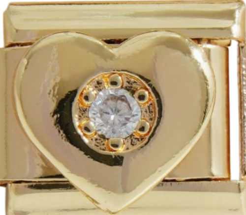 تشارمز ذهبي قلب بارز