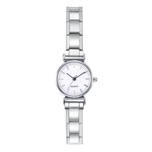 ساعة Viva بواجهة دائرية بيضاء