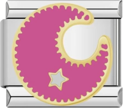 تشارمز فضي هلال وردي