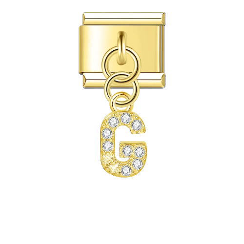 تشارمز معلق ذهبي حرف G
