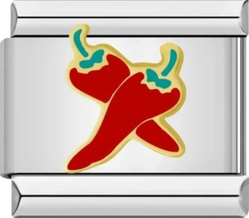 تشارمز فضي فلفل احمر ️