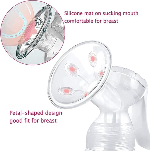 مضخة ثدي يدوية من السيليكون للرضاعة الطبيعية