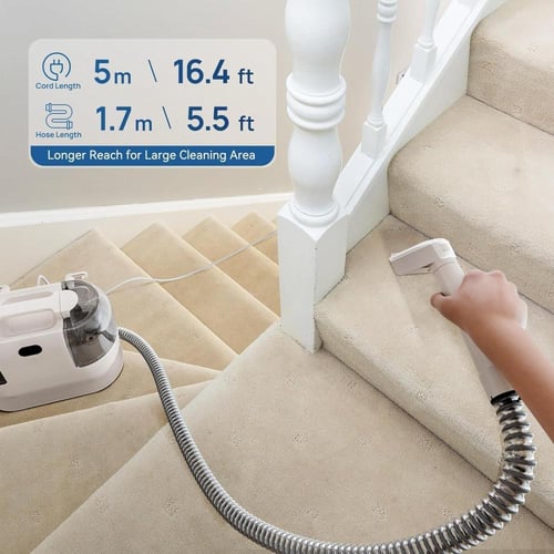 مكنسة سجاد شديدة التحمل مع ملحقات