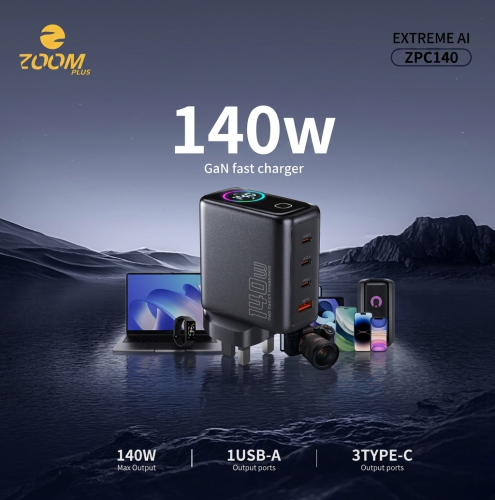 ZOOM Plus Extreme AI – شاحن بشاشة عرض ذكية وتقنية...