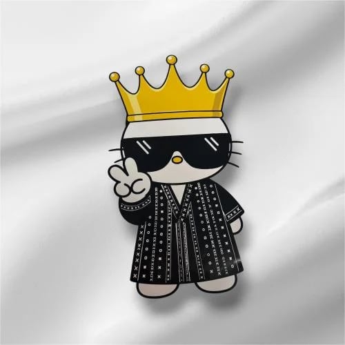 Black color front glass sticker 2