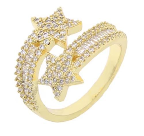 خاتم نجمة ذهبي | Gold Star Ring