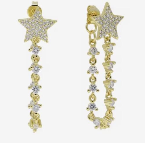 نجمة لامعة ذهبيه | Gold Star Drop