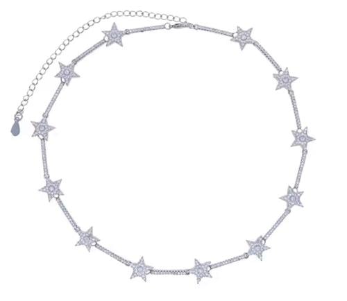 سلسلة نجوم فضي /Star Silver Necklace