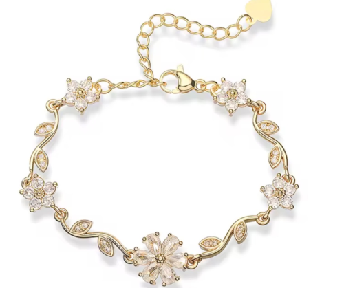 أسوارة زهرة لامعة | Crystal Blossom Bracelet