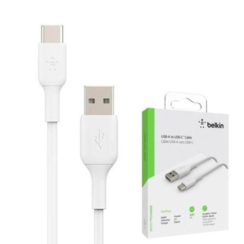 كابل شحن Belkin من USB إلى Type-Cـ 1 متر – أبيض
