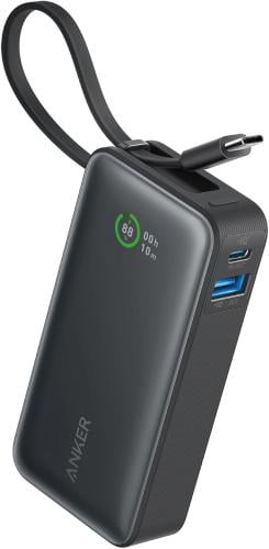 باور بانك Anker بسعة 10,000mAh مع كابل USB-Cـ - 30...