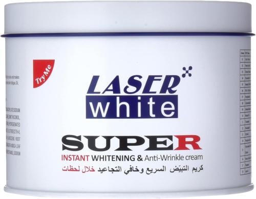 ليزر وايت كريم التبييض السريع و خافي التجاعيد