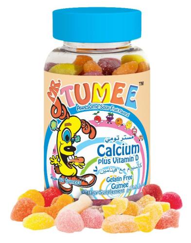 مستر تومي كالسيوم مع فيتامين د جاميز 60 قطعة