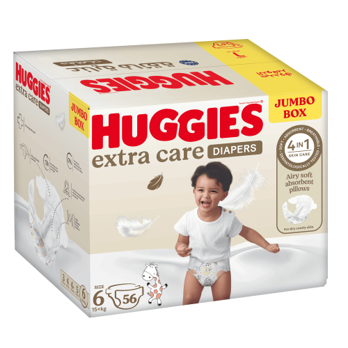 هجيز مقاس (6) عناية فائقة صندوق جامبو 56 حفاضة