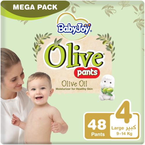 بيبي جوي اوليف كلوت مقاس (4) العبوة الضخمة 48 حبة