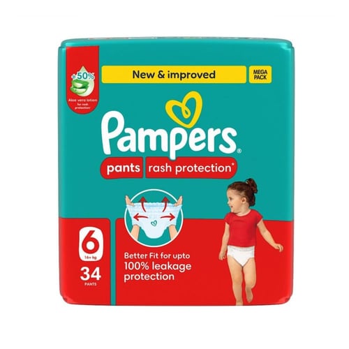 بامبرز كلوت مقاس (6) عبوة جامبو 34 كلوت