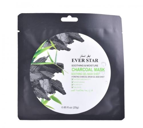 ايفر ستار قناع لترطيب وتنعيم الوجه بخلاصة الفحم 25...