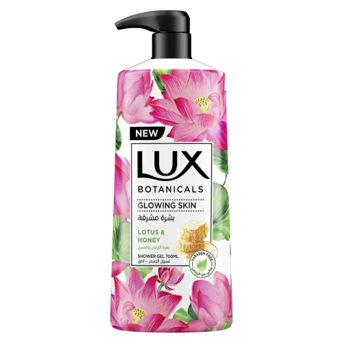 لوكس غسول للجسم بشرة مشرقة برائحة زهرة اللوتس والع...