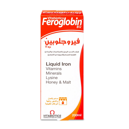 فيروجلوبين ب12 مع الحديد 200مل