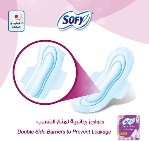سوفي نعومة وامان فوط صحية ماكسي مضغوطة كبيرة بالاج...