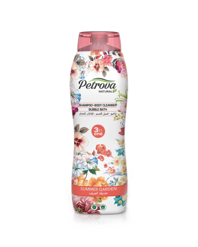 بتروفا 3 في 1 شامبو ومنظف للجسم وفقاعات للحمام برا...