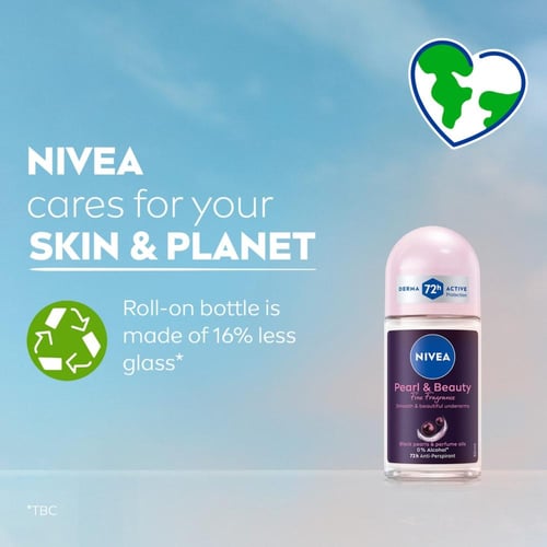 نيفيا بيرل آند بيوتي بخلاصة اللؤلؤ الأسود مزيل عرق...