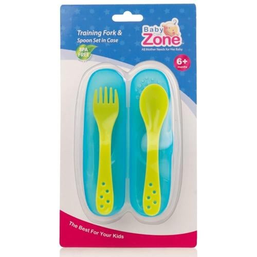 بيبي زون شوكة وملعقة صغيرة