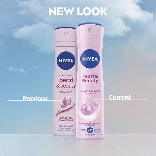 نيفيا بيرل اند بيوتي مزيل عرق للنساء بخاخ 150مل