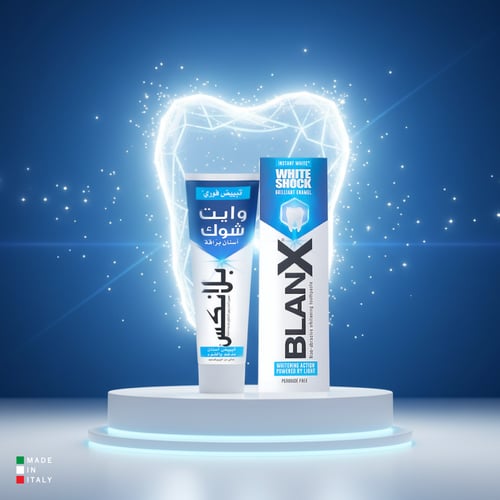 بلانكس وايت شوك معجون اسنان بياض فوري 75مل