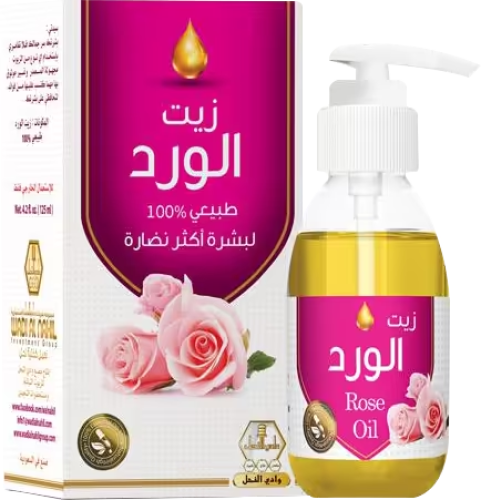 وادي النحل زيت الورد الطبيعي للبشرة 125مل