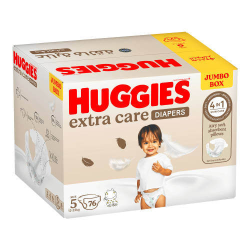 هجيز مقاس (5) عناية فائقة صندوق الجامبو 76 حفاضة
