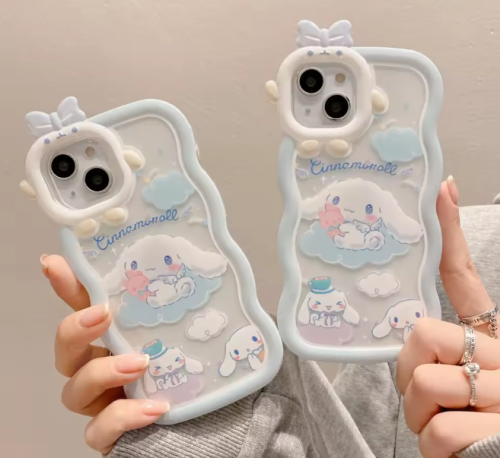 Kawaii سانريو سينامورول جراب هاتف آيفون 16 15 14 1...